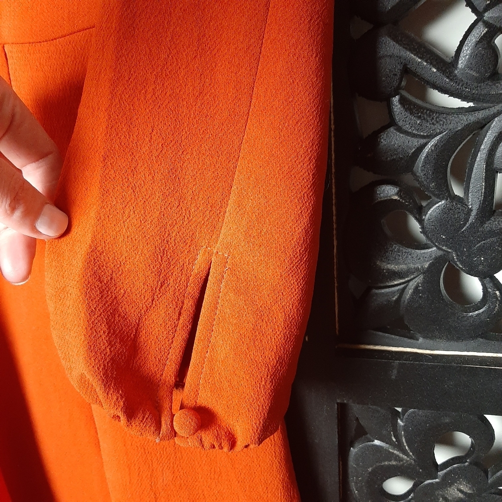 Long sleeve dress by CUE, size 8, burnt orange - Picture 4 of 5